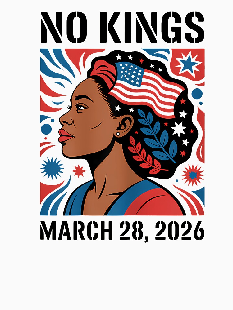 No Kings Protest March 28 2026 Feminist Flag Black Women by tratakos