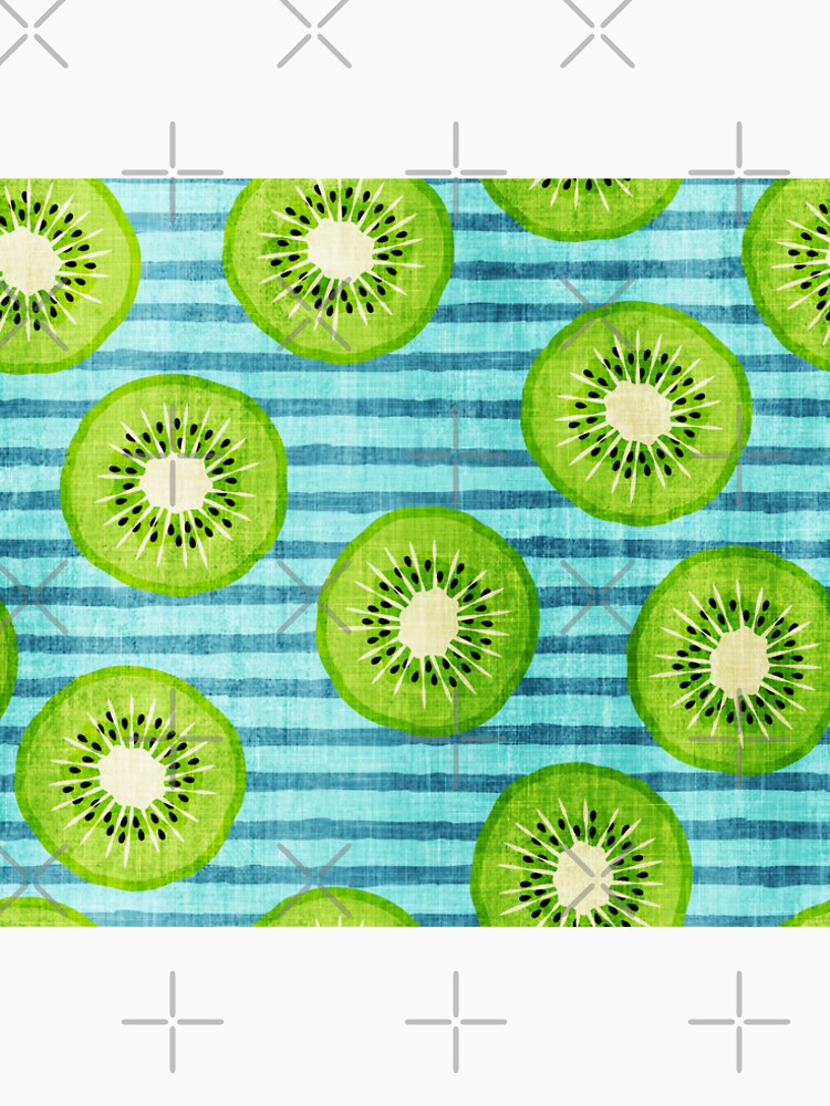 kiwi fruit - blue stripes distressed by littlearrow
