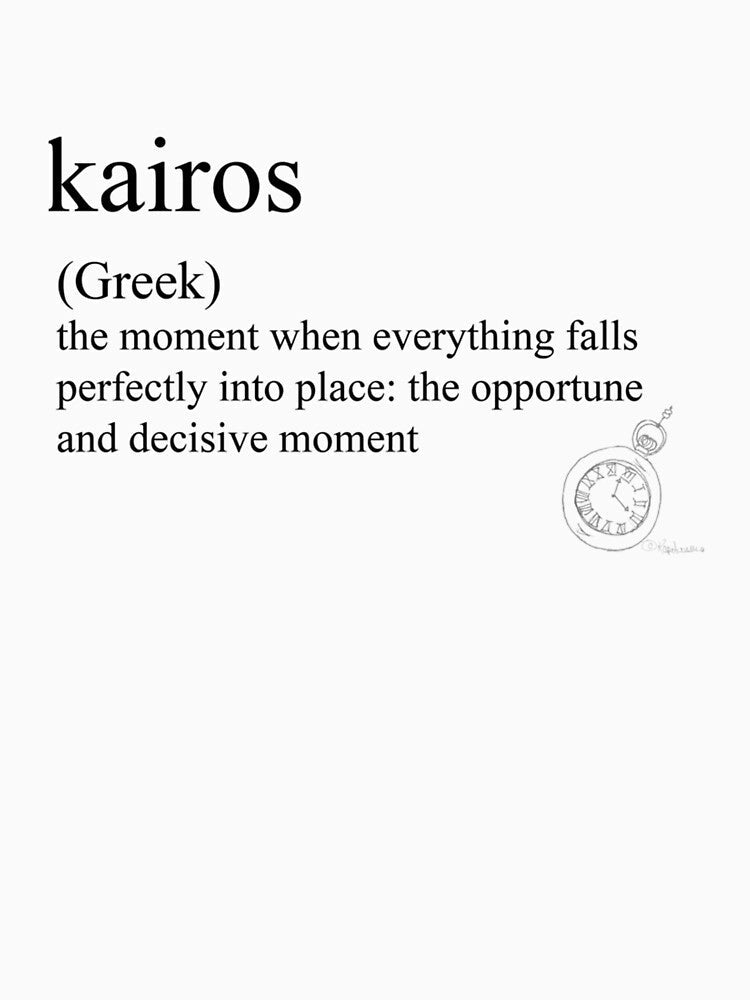 Kairos Greek  statement tees  accessories by LinhNguyenLtres