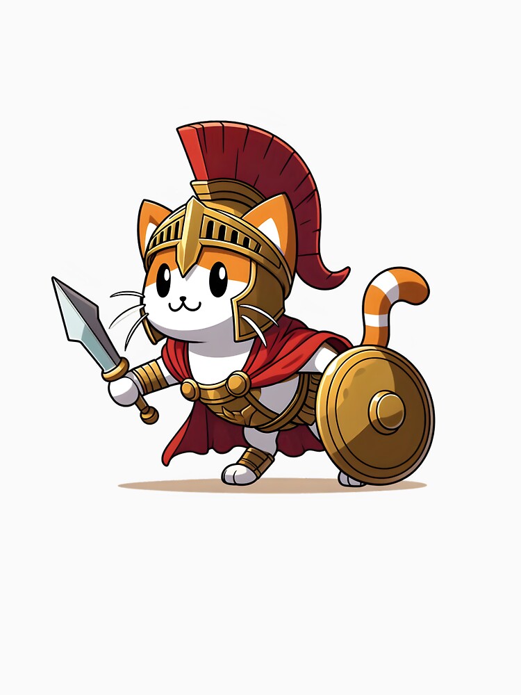 Meowximus, the roman cat gladiator by WirelessChimp