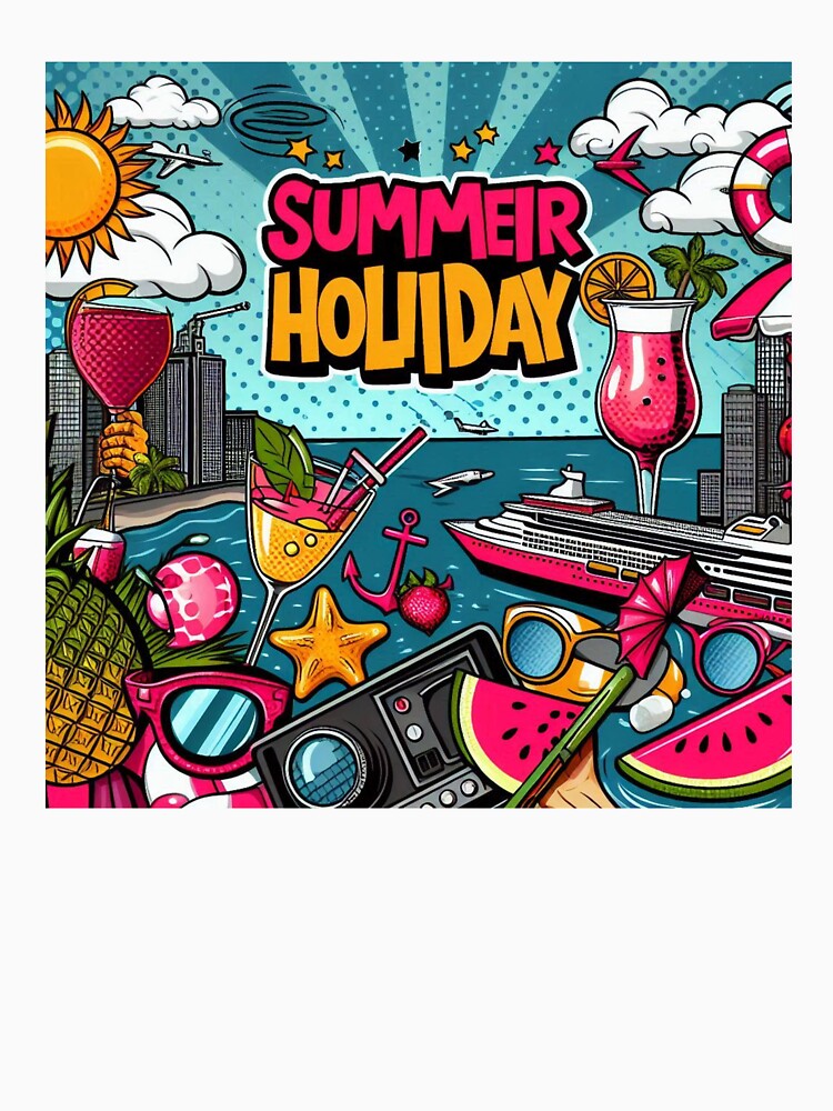 Pop art style summer holiday desighn by Dogandesighn