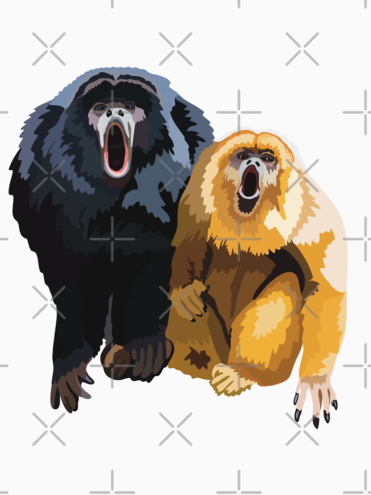B is for Black Howler Monkey ,Black Howler Monkey – Loud Primate of Central and South America by PrettylittlepastelUk
