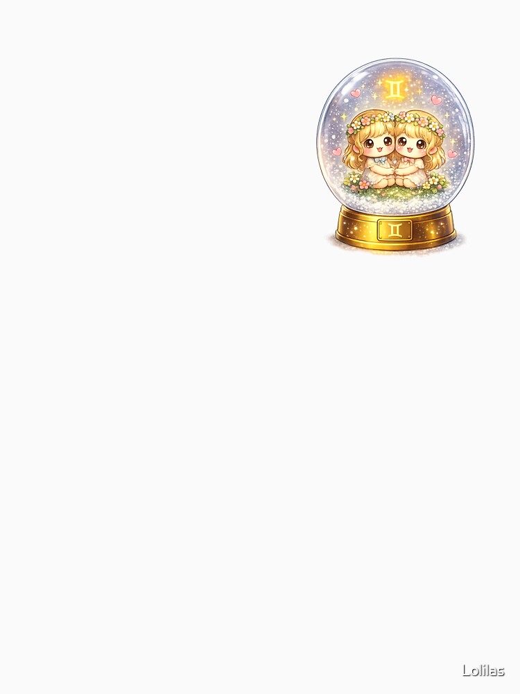 Kawaii Gemini in a Snow Globe by Lolilas