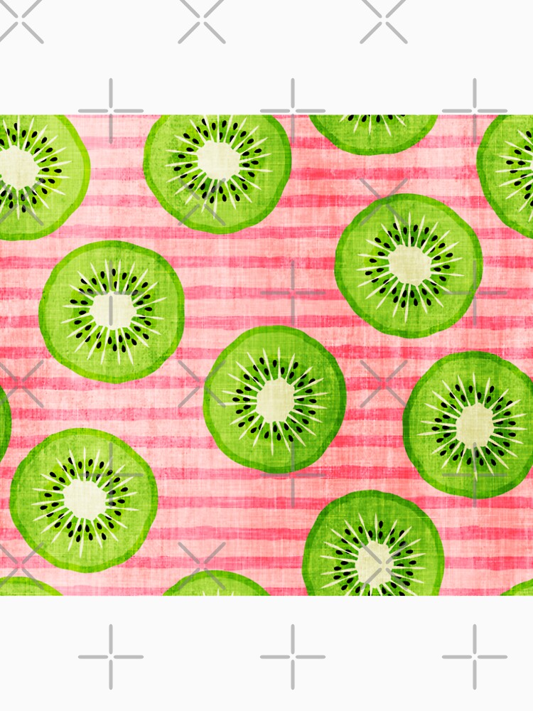 kiwi fruit - pink stripes distressed by littlearrow