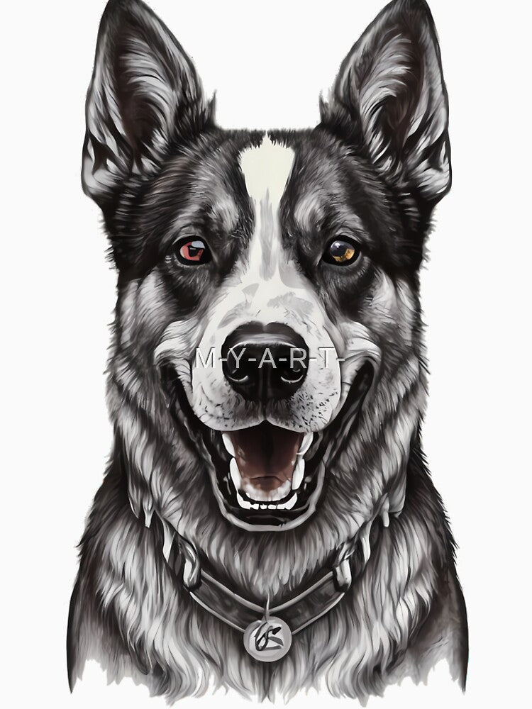Smiling dog by M-Y-A-R-T-