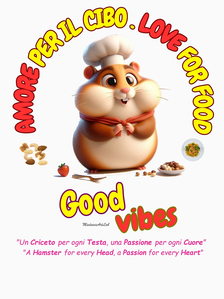 Food-Loving Hamster - Love for Food by MadnessArtLab