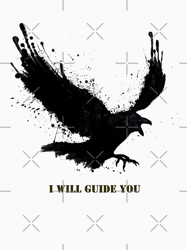 raven says: "i will guide you" by bandarartisan