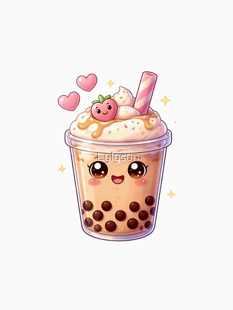Kawaii Bubble Tea - Cute Pastel Boba Drink. by Lylysun