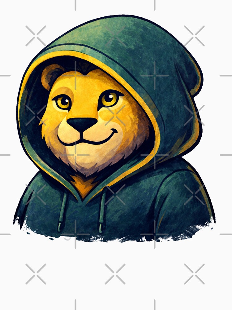 Lion Themed Printed T-Shirt by Combat Skies