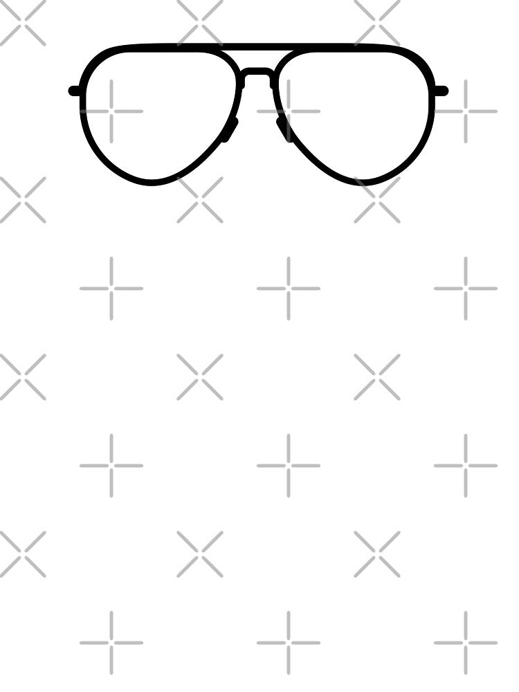 Retro Glasses With Black Frame by THP Creative