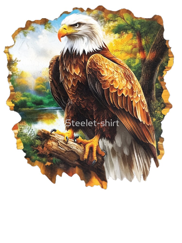 Eagle Wildlife Nature Art Illustration by Steele-Art