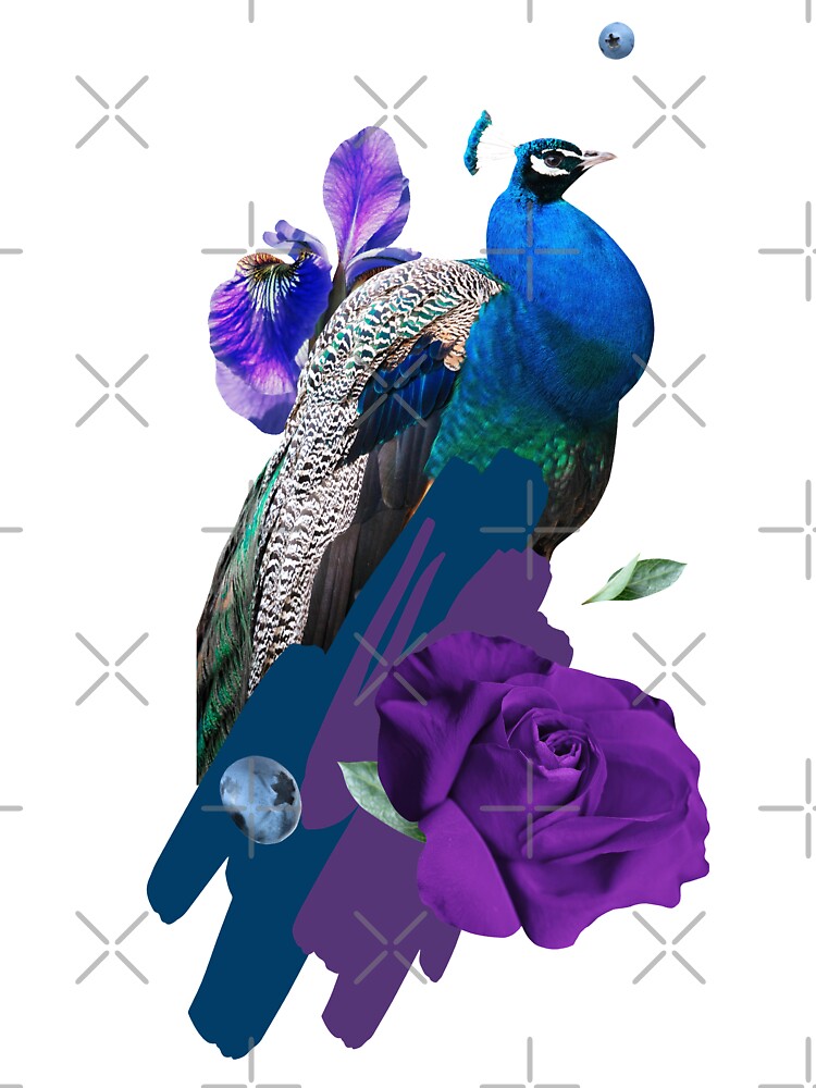 printful peacock hoodie by Xippy Art