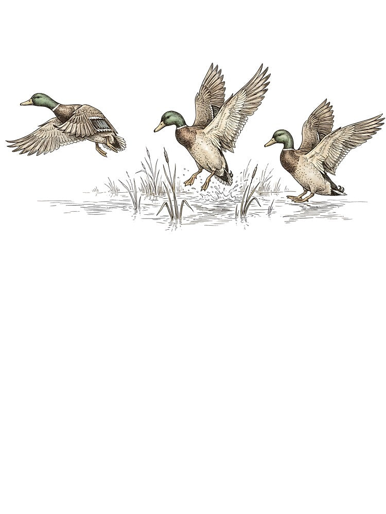 Vintage Retro Duck Nature Wildlife by DoodleTortle