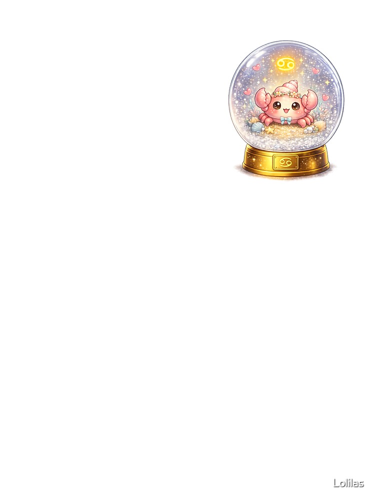 Kawaii Cancer in a Snow Globe by Lolilas