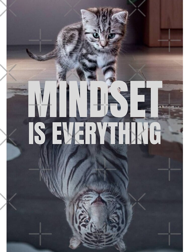 'Mindset Is Everything' Life & Cat Motivation by DailyDrive