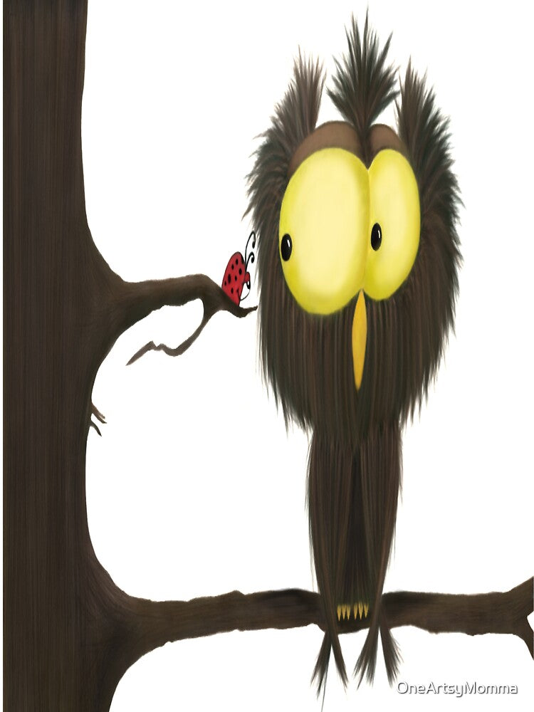 Oliver The Owl And The Ladybug by OneArtsyMomma