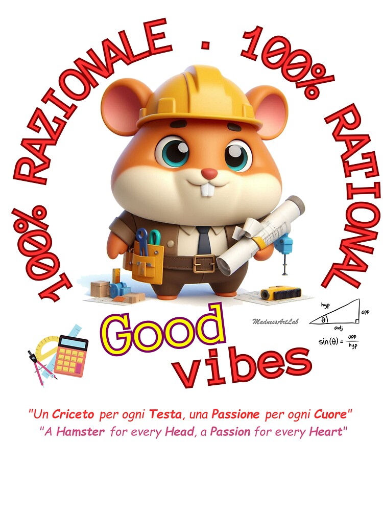 Engineer Hamster - 100% Rational by MadnessArtLab