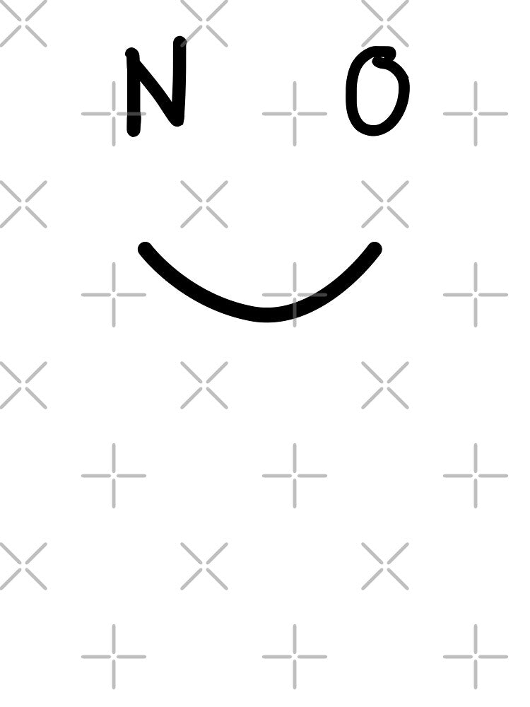 NO Minimalist witty statement design Smile by CreareAT