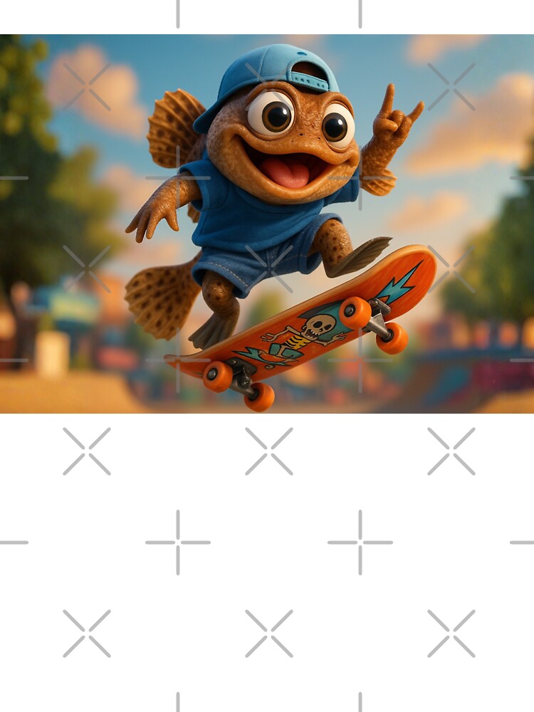 Skater Mudskipper Fish by Sillytoe
