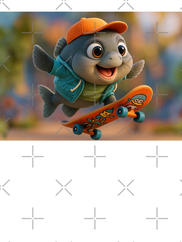 Skater Opaleye Fish by Sillytoe