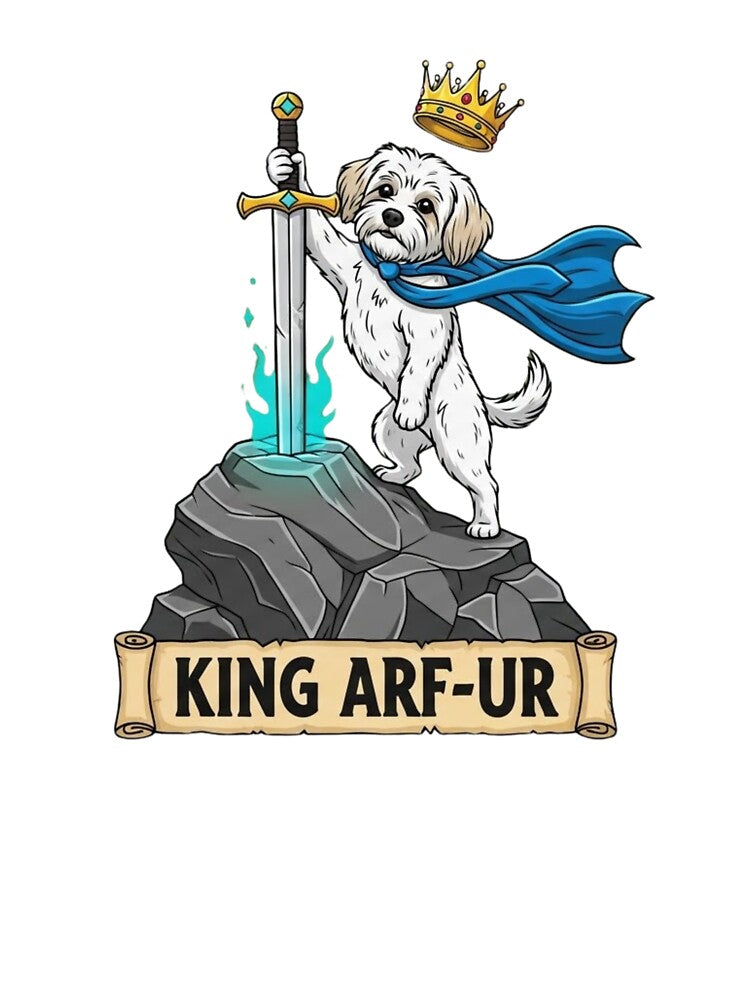 Maltipoo King Arthur sword by TobyTheMaltipoo