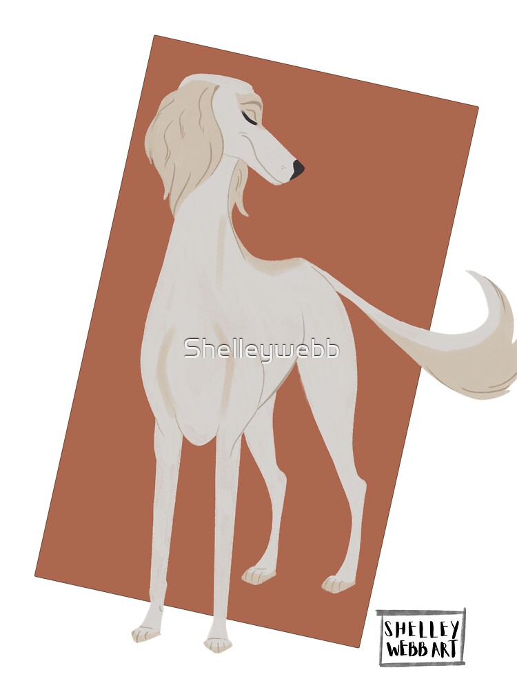 Saluki Dog Art by Shelleywebb