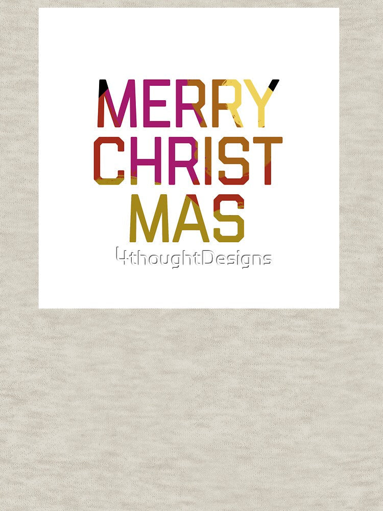 Merry Christmas Multicolored Text by 4thoughtDesigns