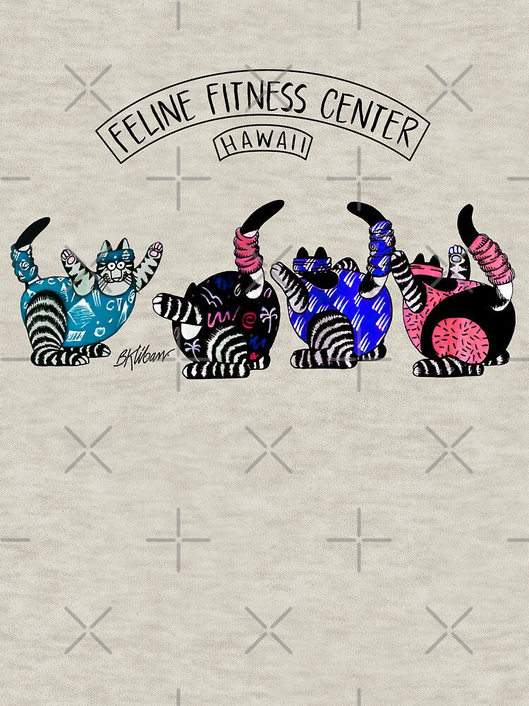 Cute Cat Feline Fitness Center, Funny Cat, Best Gift Ever by AnnSmithss
