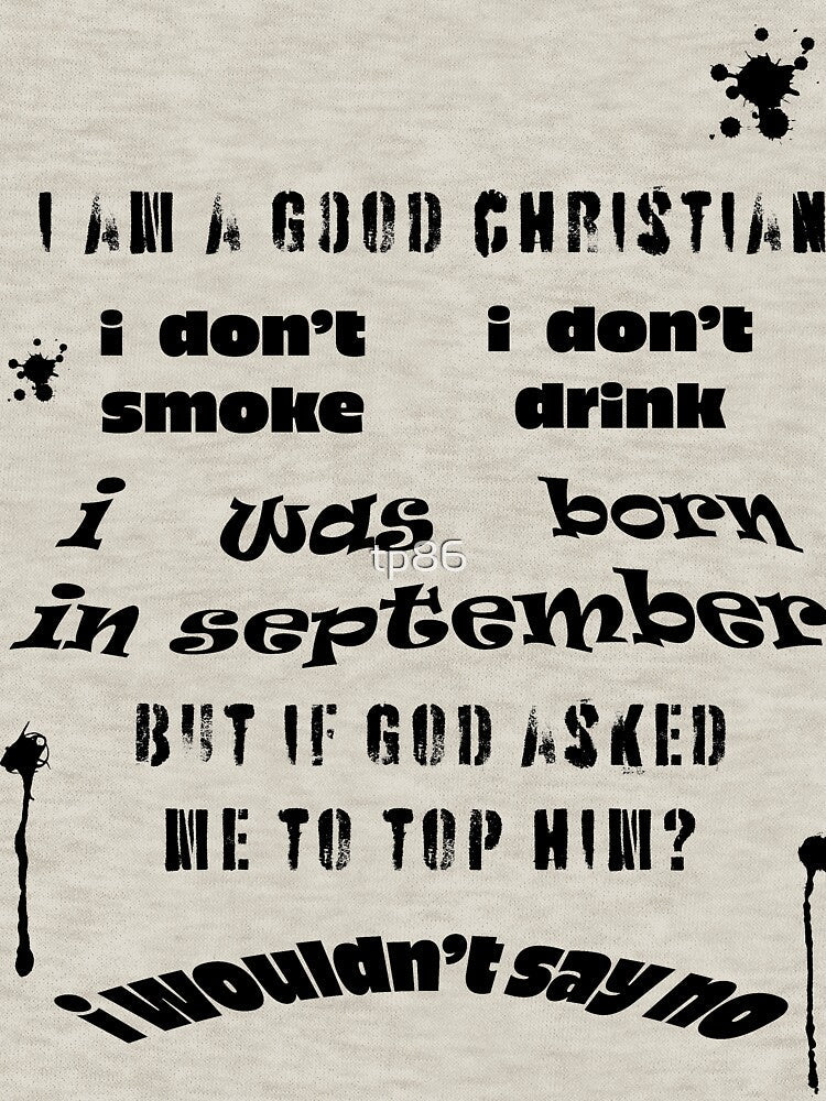 bad shirts: topping god by tp86
