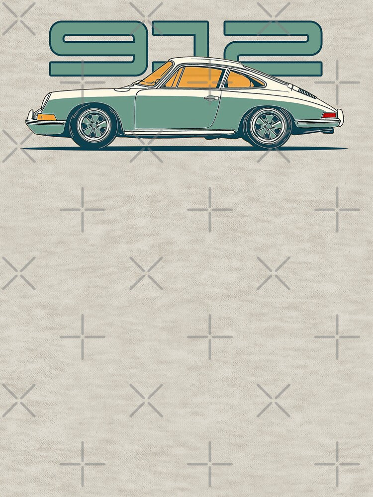 Vintage 1075 Porsche 912 964 Illustration by blackdogshop