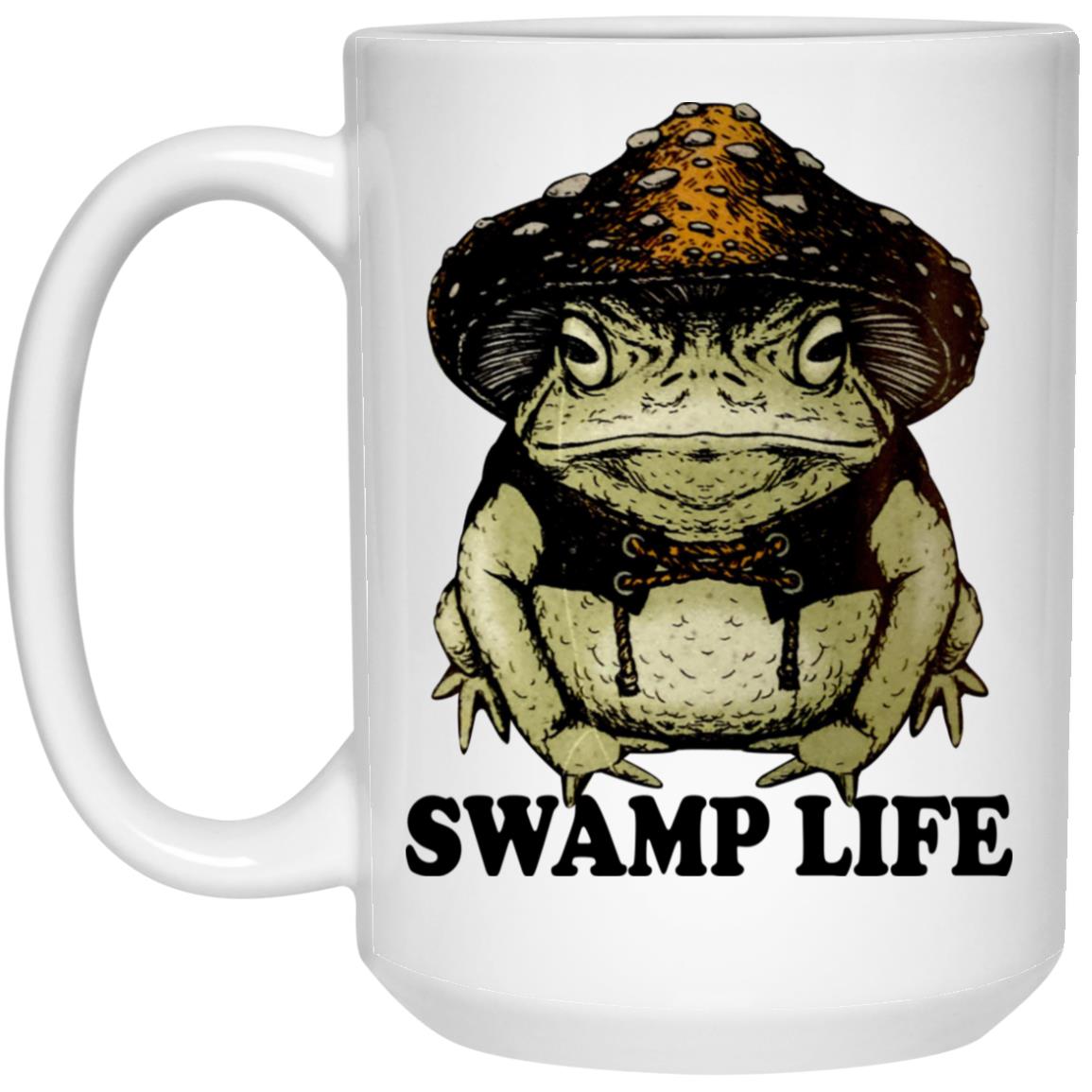 Frog Mushroom Swamp Life Mug