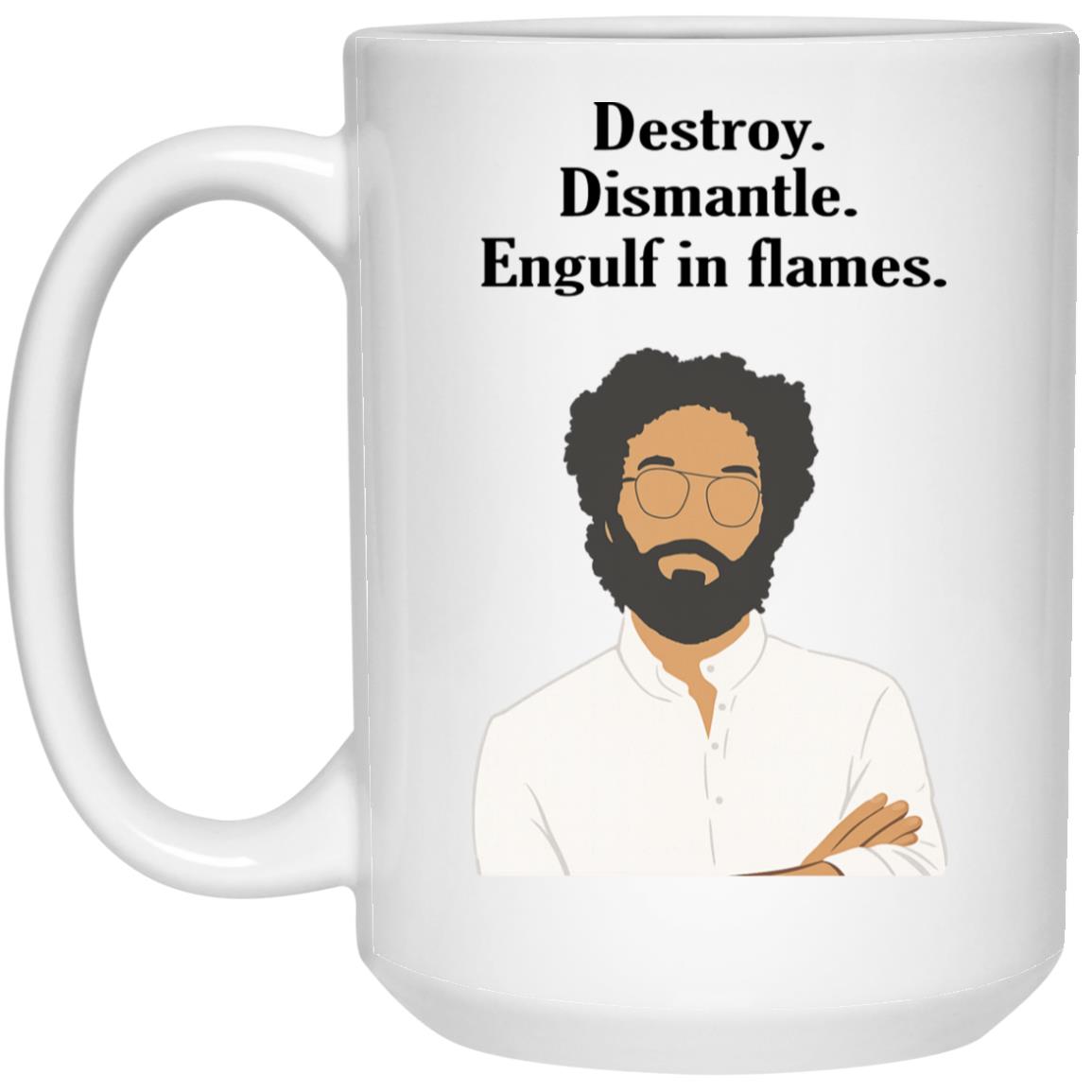 Jason Destroy Dismantle Engulf In Flames Mug