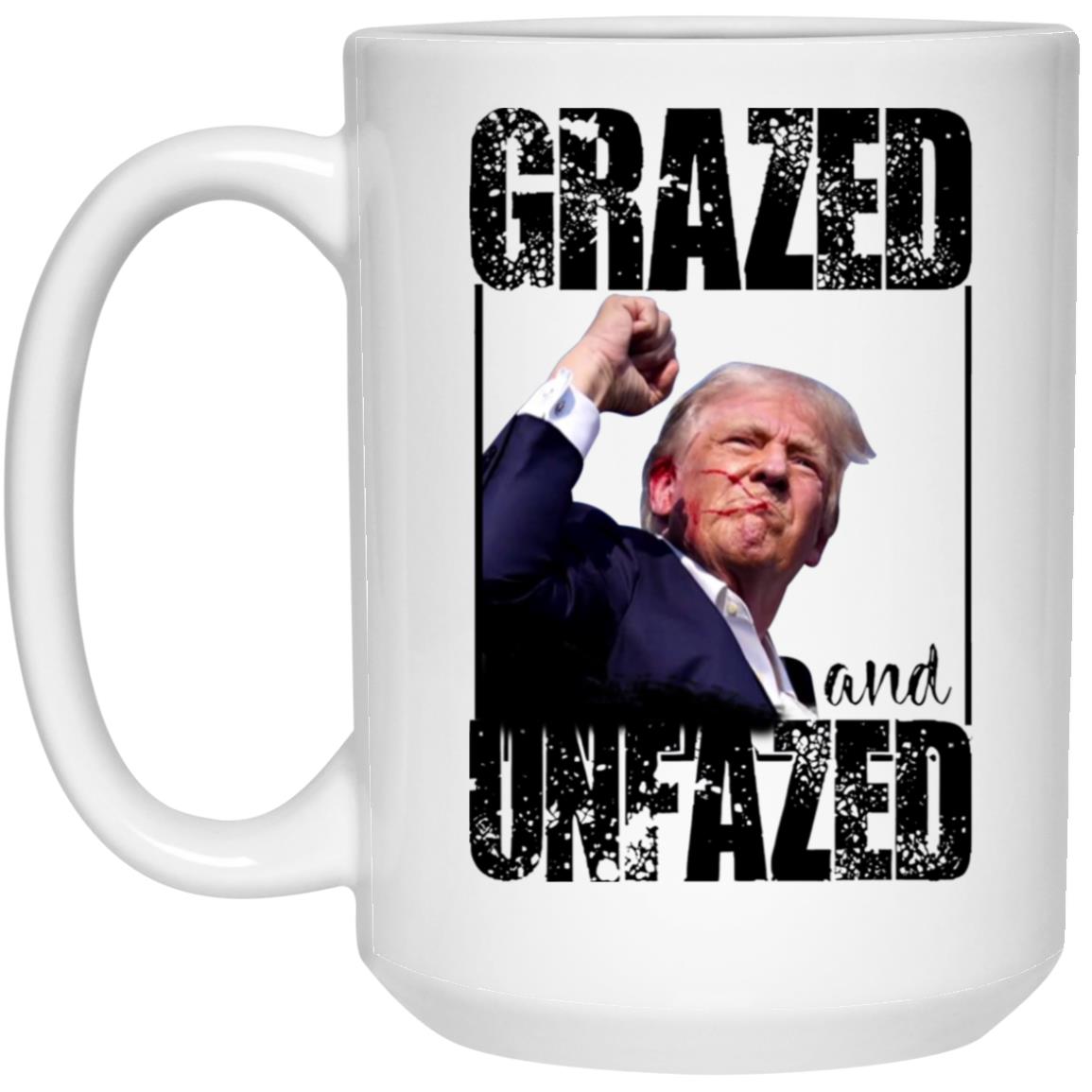 Trump Shooting Grazed And Unfazed Mug