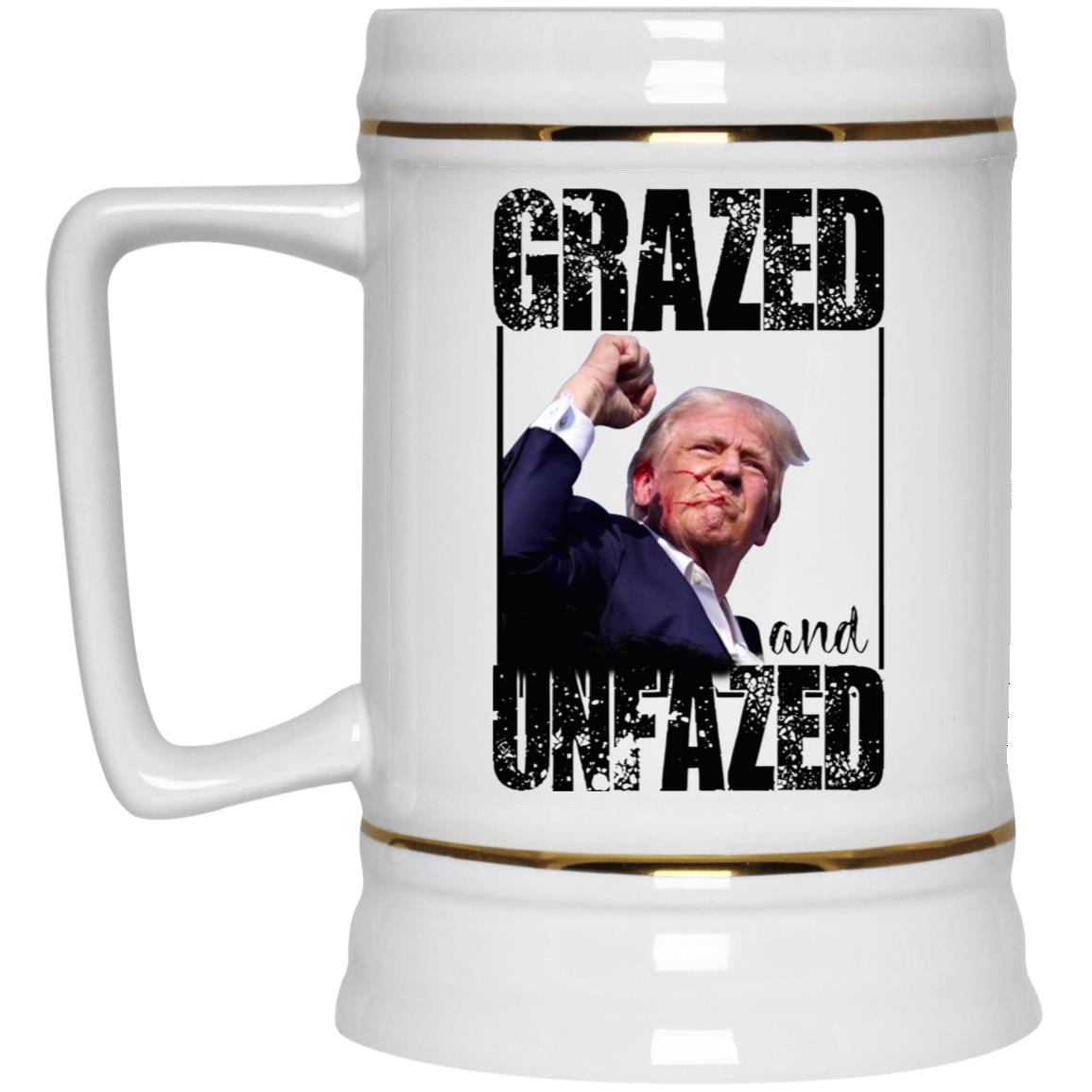 Trump Shooting Grazed And Unfazed Mug