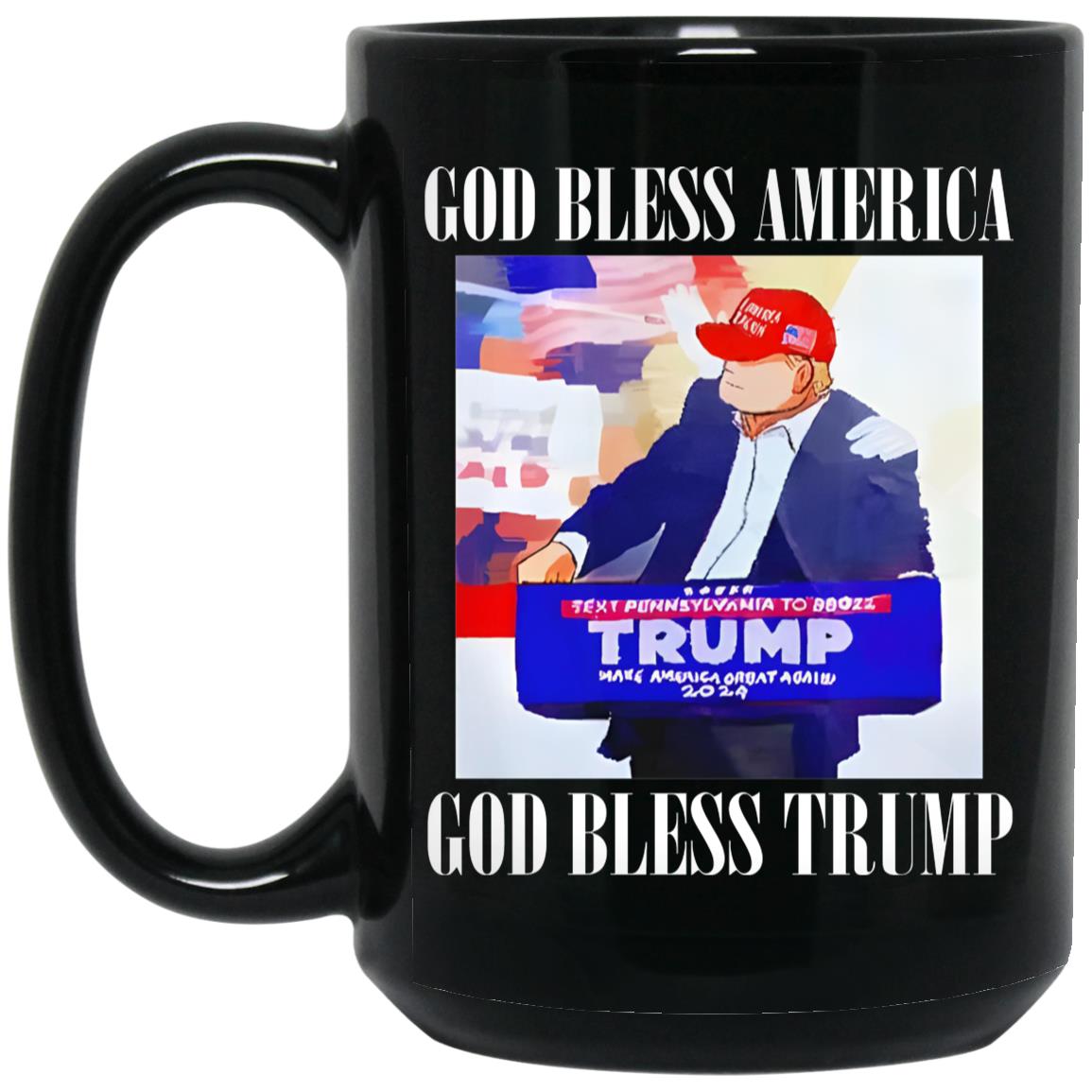 God Bless America God Bless Trump Mug