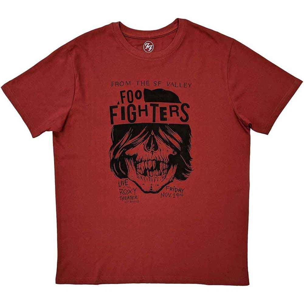 Foo Fighters T Shirt SF Valley Band Logo new Official Unisex Red