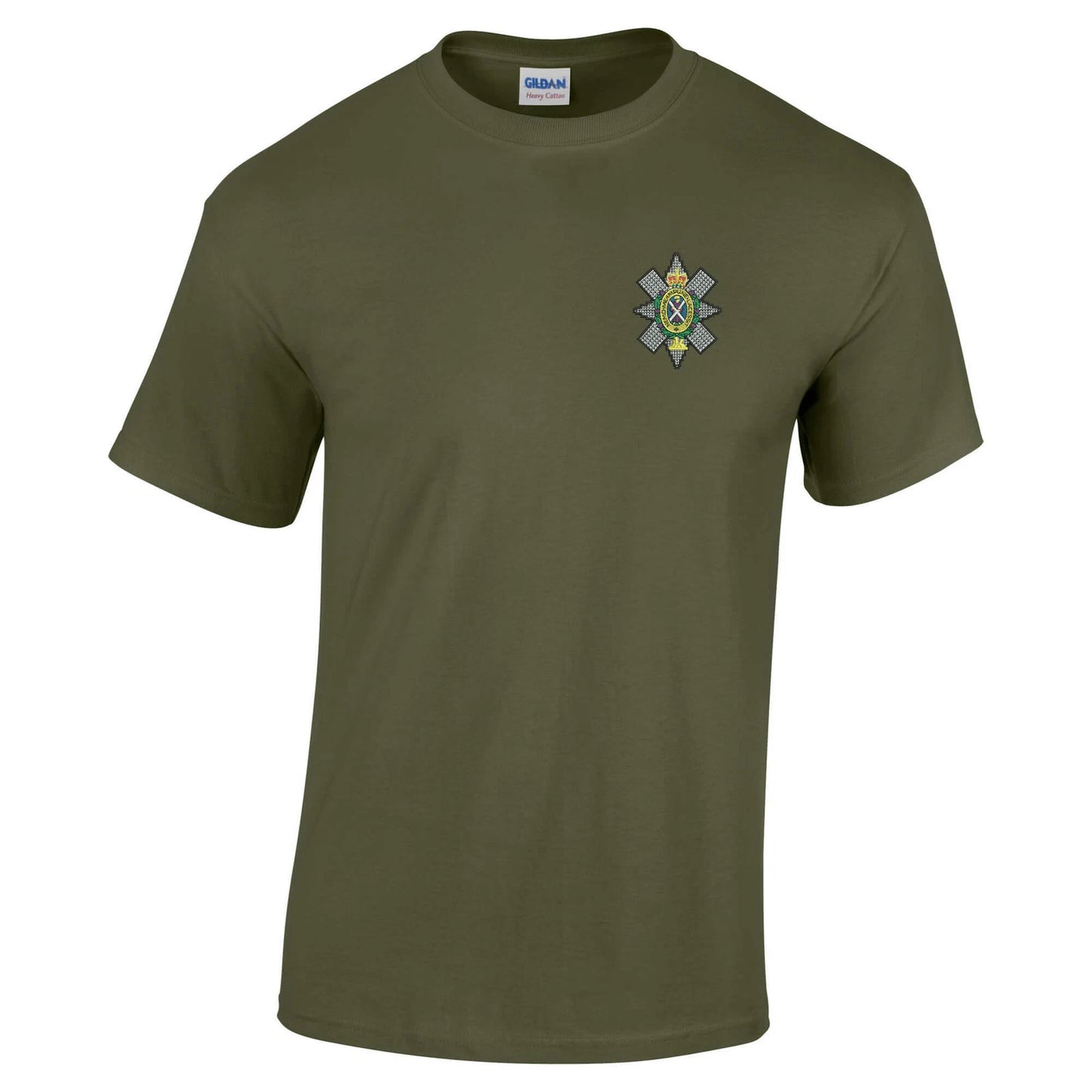OFFICIAL Black Watch Embroidered 100% Cotton T-Shirt