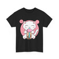 Anime Cat Shirt, Boba Cat Bubble Tea Neko Japanese Kawaii Cat Women Men Shirt