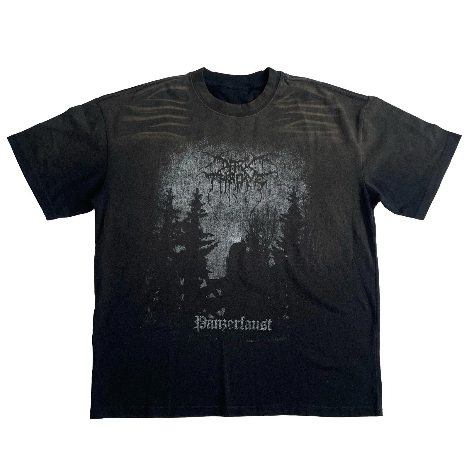 Darkthrone T-Shirt - Panzerfaust Shirt - Sunfade Vintage Style Tee - Black Metal