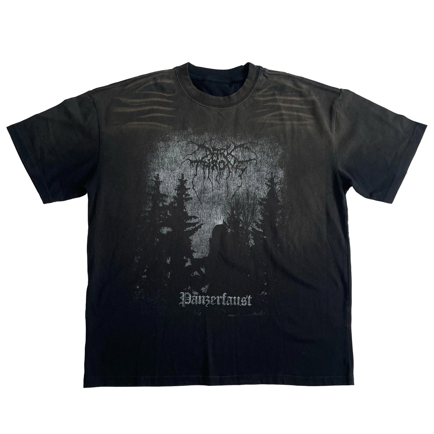 Darkthrone T-Shirt - Panzerfaust Shirt - Sunfade Vintage Style Tee - Black Metal