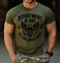 Department of War Established 2025 DOW USA Military Patriotic T-shirt