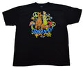 Scooby-Doo! Mens Big & Tall Scooby Shaggy Peace Mushrooms Flowers Shirt New 3XLT