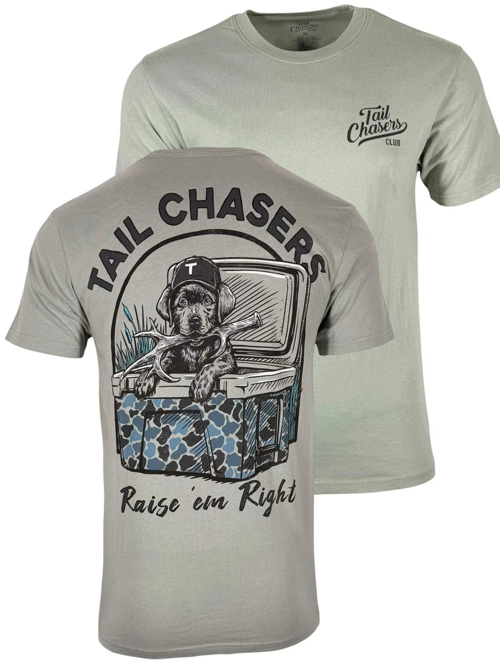 Tail Chasers Club Men’s T-shirt Raise Em Right
