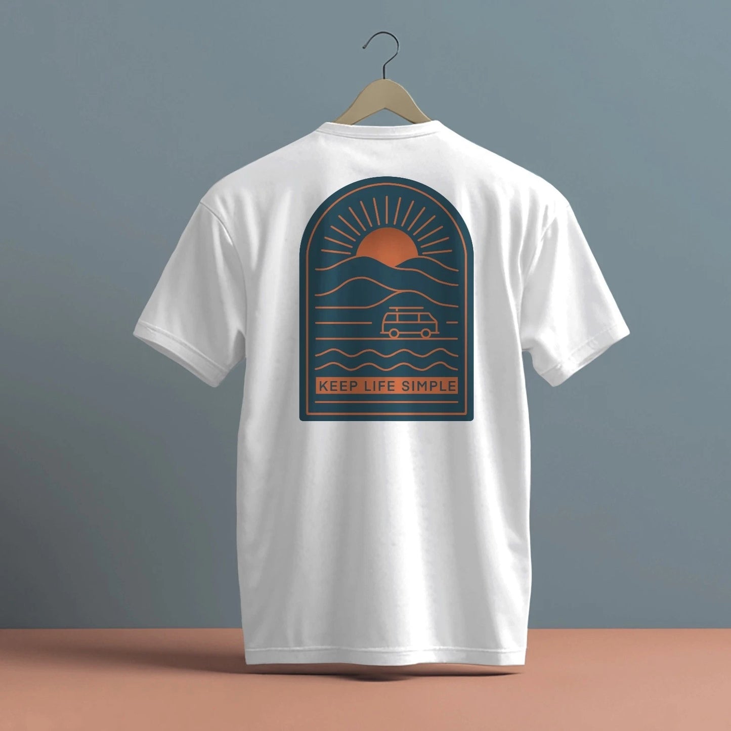 KEEP LIFE SIMPLE DARK DESIGN PRINT HIGH QUALITY HEAVY COTTON T-SHIRT (UNISEX)