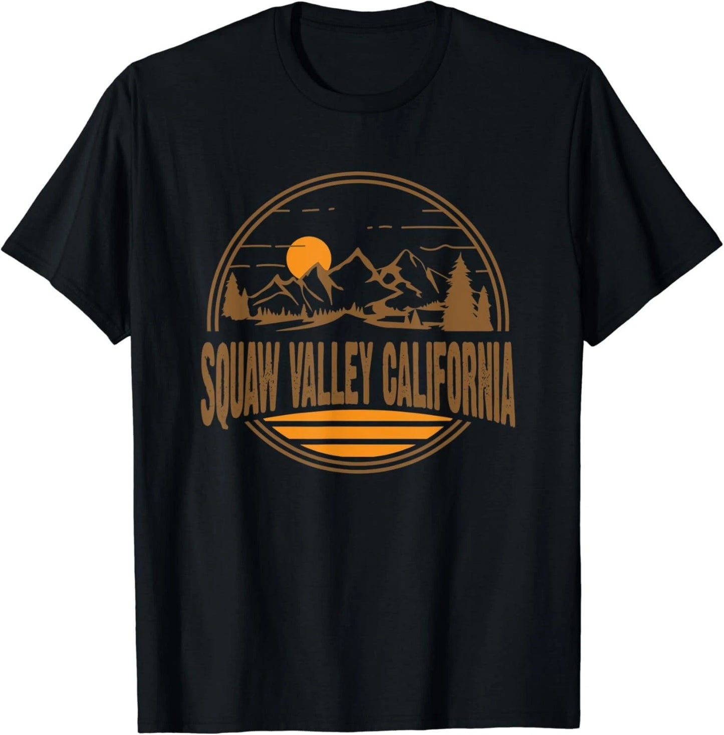 Vintage Squaw Valley California Mountain Hiking Gift Unisex T-Shirt