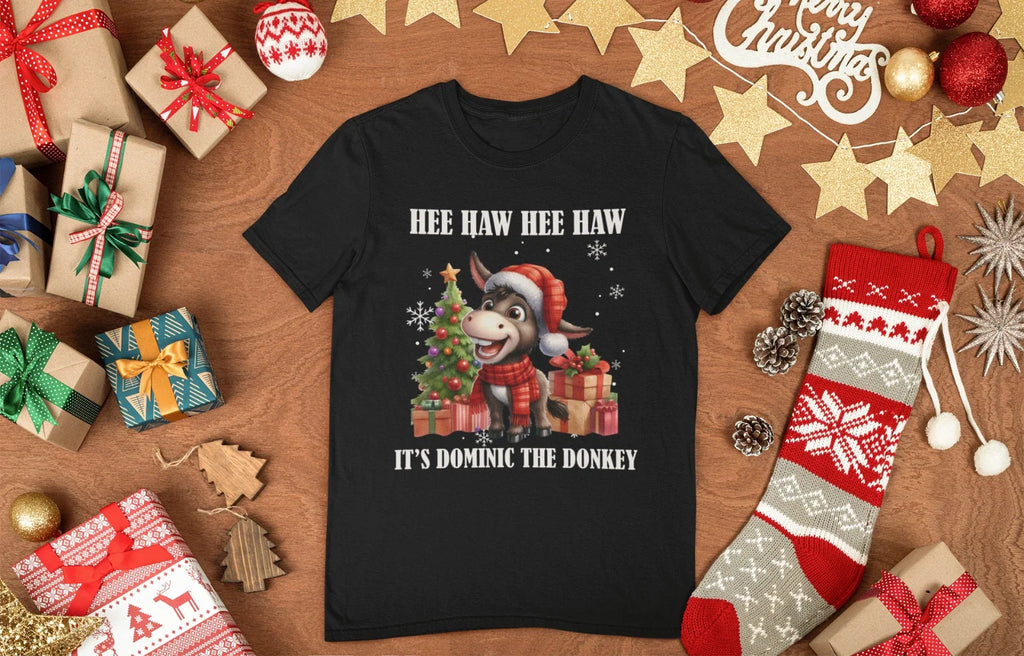 Funny Christmas Italian Christmas Donkey Dominick The Donkey T-Shirt