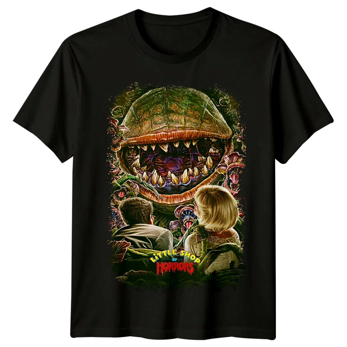 Little Shop of Horrors (1986) Movie Poster Inspired T-Shirt Retro 80s Tee