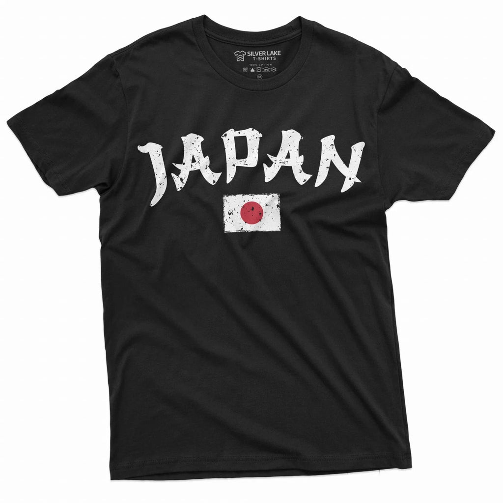 Japan T-shirt Men's Women's Japanese Flag Patriotic Tee Shirt Nippon 日本 Nihon T