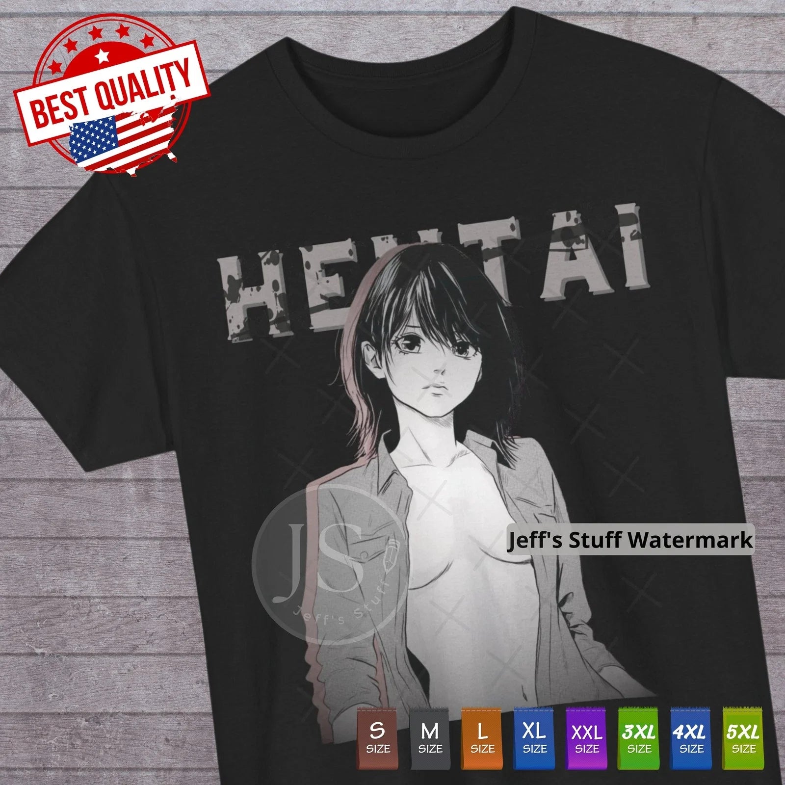 Otaku Kawaii Waifu T Shirt Mens Gamer Tee Geek Cosplay Japanese Anime Lover