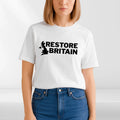 Restore Britain T Shirt Rupert Lowe Politics Patriot British Anti Labour Top Tee